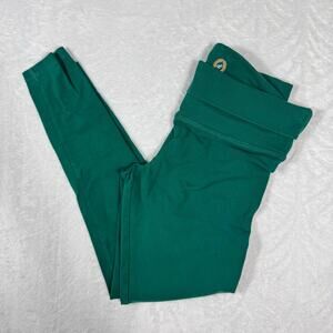 Victoria's Secret PINK Active Green Cotton Mid Rise Foldover Legging Women's M